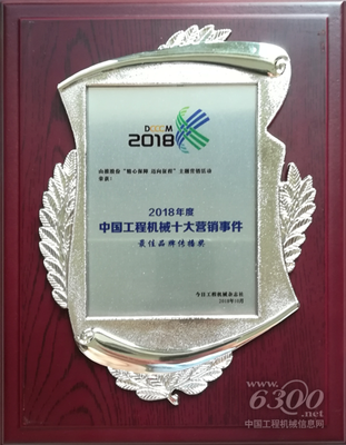 山推榮獲2018中國工程機械十大營銷事件“最佳品牌傳播獎”背后的營銷策略與啟示